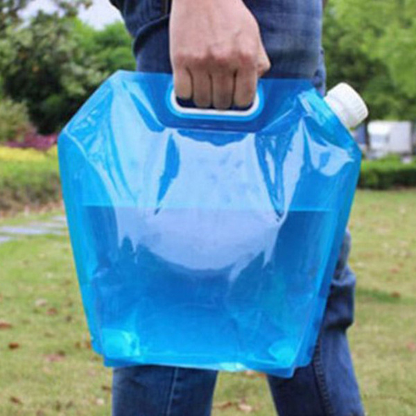 Складной пластиковый мешок для воды, 5L, Синий, Путешествия на свежем ...