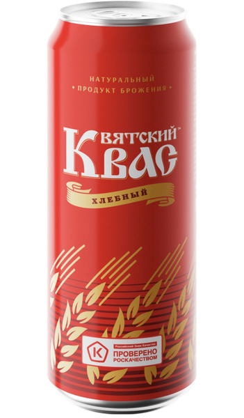 Квас ВЯТСКИЙ Хлебный ж/б, 0,45 л * 6 шт. - купить с доставкой по ...