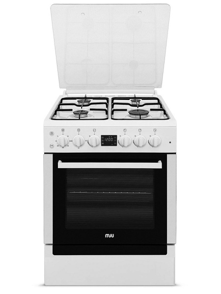 Комбинированная плита MIU 6030 ЕRPDCH белая, 60 см газовая с ...