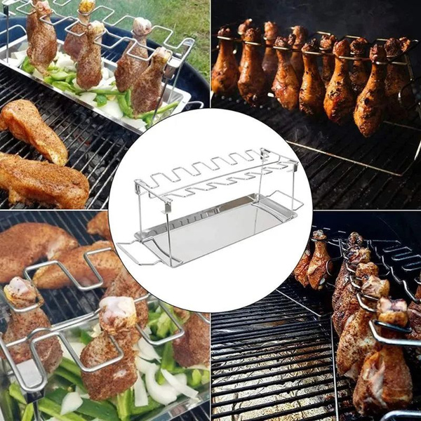 Подставка для куриных ножек и крылышек для гриля, барбекю, духовки ...