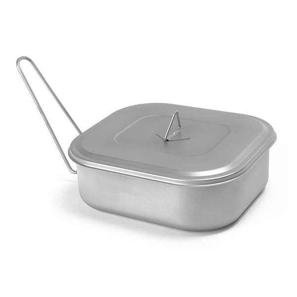 Титановый ланч-бокс толщиной 0,8 мм, миска большой емкости 1000 мл ...