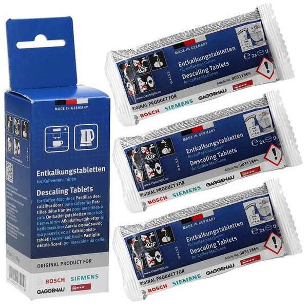 Bosch TCZ6002-Таблетки от накипи для кофемашин и чайников 6 х1 шт ...