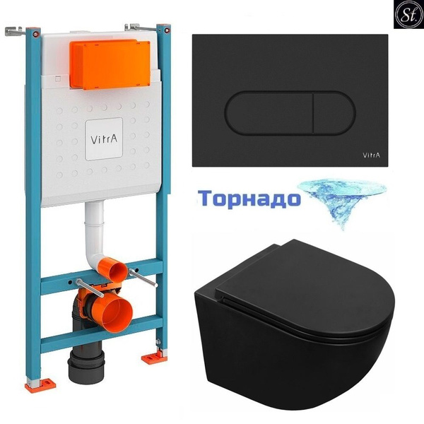 Характеристики Инсталляция с подвесным унитазом, Инсталляция ViTRA V ...