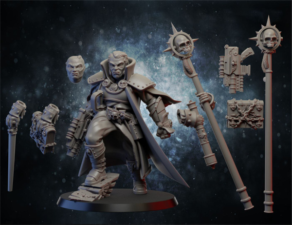Миниатюра Инквизитор Грегор Эйзенхорн в стиле Warhammer 40k - купить с ...