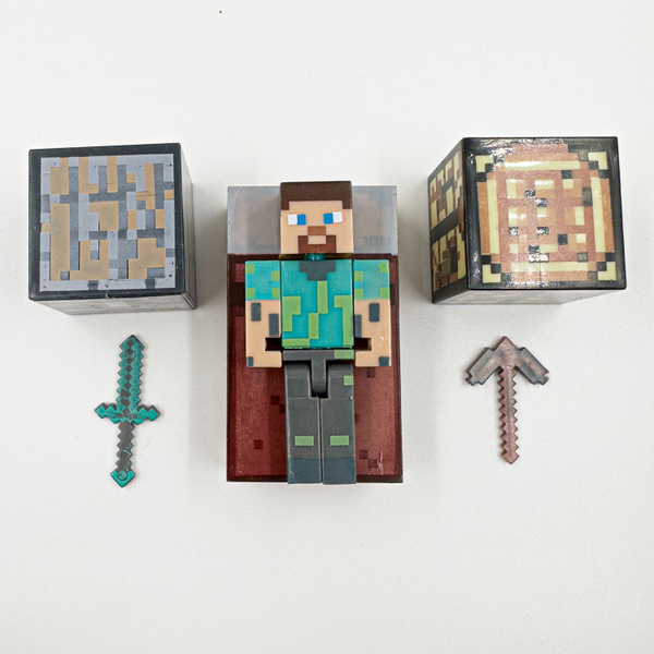 Стив Майнкрафт - Stive Minecraft подвижная фигурка, игрушка. Большая ...