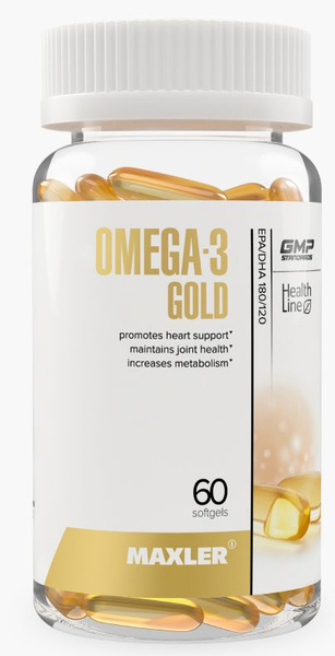 Омега 3 жирные кислоты Maxler Omega-3 Gold Softgels, 60 капс. купить на ...