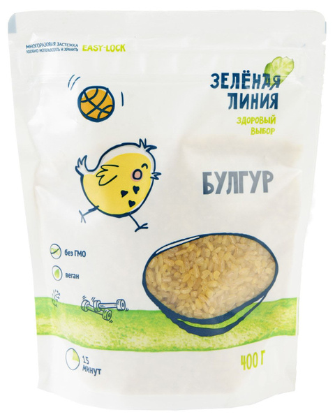 Крупа Зеленая Линия Булгур 400г - купить с доставкой по выгодным ценам ...
