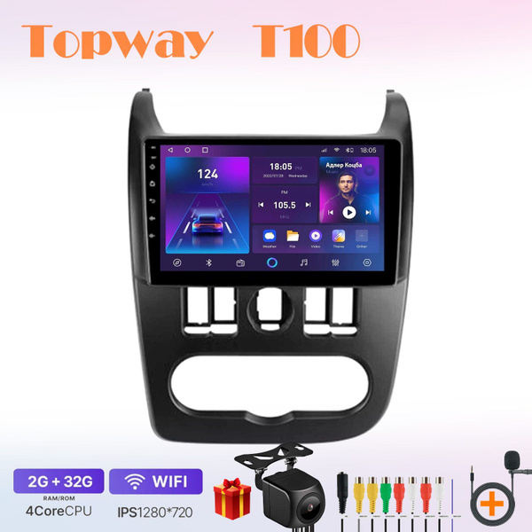 Topway T100 (TS7/T7S) 4 ядра 2+32Гб Lada Лада Largus Лада Ларгус 2 ...