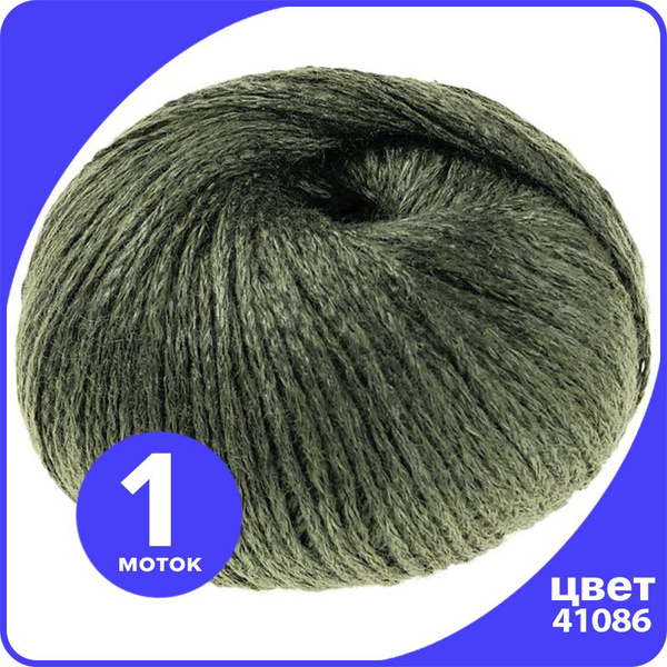 Пряжа Solo Filato Effetto (Соло Филато Эффетто) - 41086 (зеленый), 50 г ...