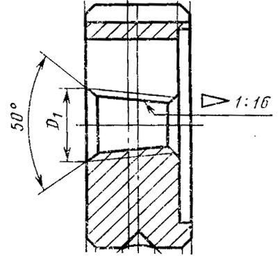 Плашка Трубная коническая R 1 1/2" 11 ниток/дюйм, dнар.90мм "CNIC ...