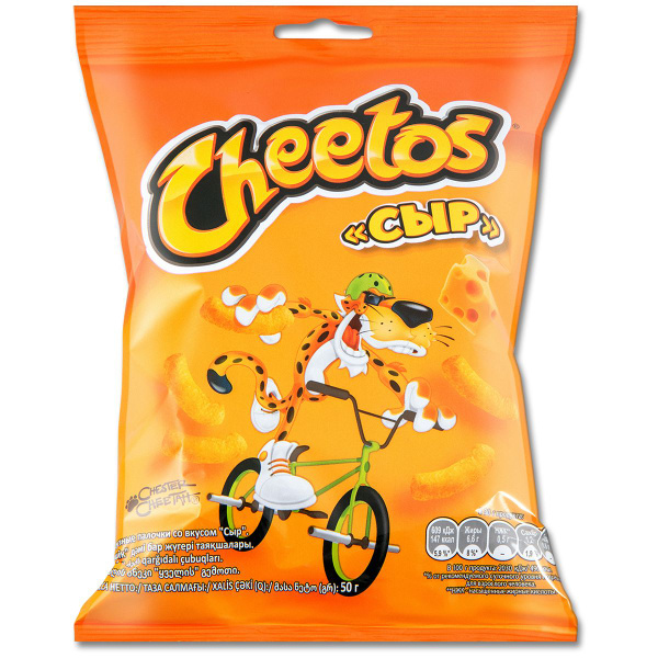 Чипсы кукурузные Cheetos (Читос) "Сыр", 50 г, 1 шт. - купить с ...