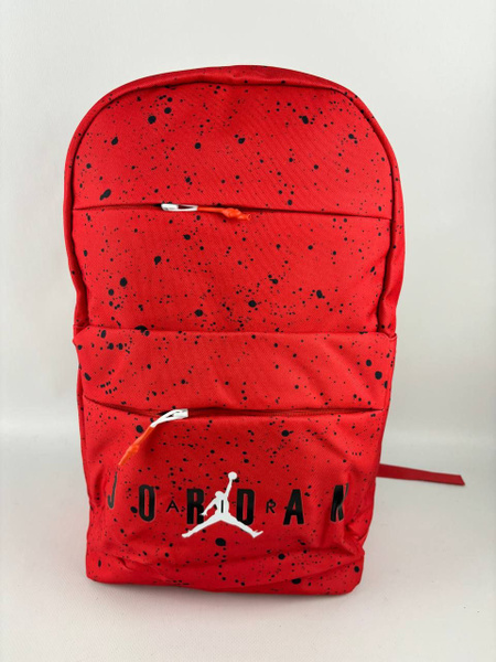 Рюкзак Nike Air Jordan с горизонтальными молниями, красный, 50х30х20 см ...