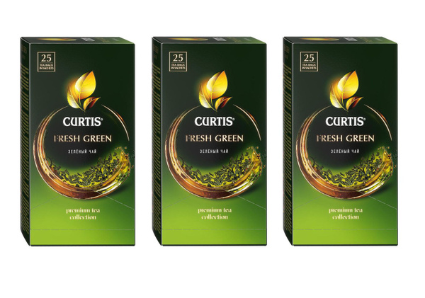 Чай зелёный Curtis Fresh Green 3 шт. по 25 пак. (03/27)упак №3 - купить ...