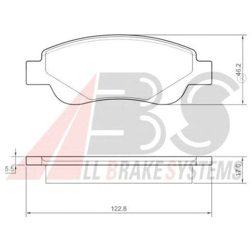 Колодки тормозные ABS 37483 - купить по низким ценам в интернет ...