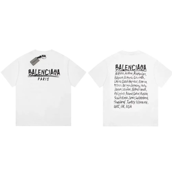 Футболка Balenciaga, размер 48, цвет разноцветный - купить по выгодной ...