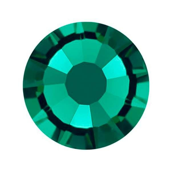 Стразы плоские с клеем 2028 HF SS 30 (д 6.5мм) Swarovski Emerald -20шт ...