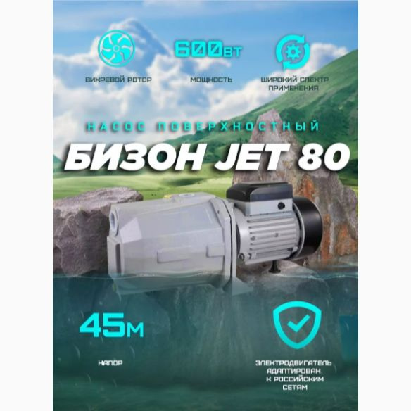 Садовый насос БИЗОН Насос для воды поверхностный, 220 л/мин купить c ...