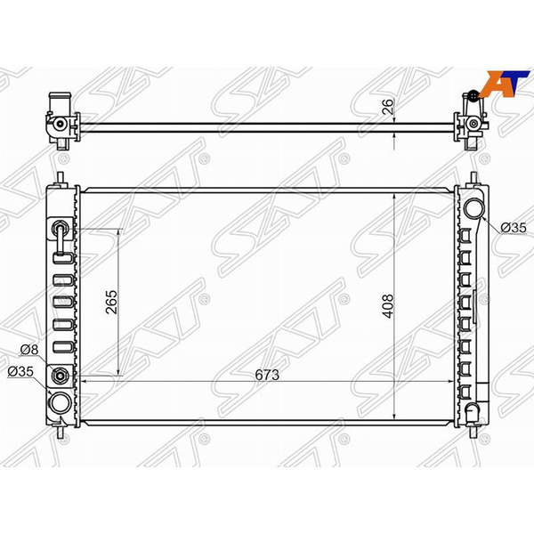 Радиатор охлаждения для Ниссан Теана j32 2008-2014, Nissan Teana J32 ...