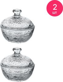 Сахарница Pasabahce / Пашабахче Piknik стеклянная с крышкой, прозрачная ...