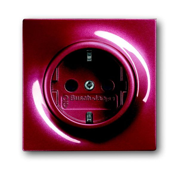 Розетка 2Р+E 16А безвинт.зажим бордо Impuls 2CKA002011A3868 ABB ...