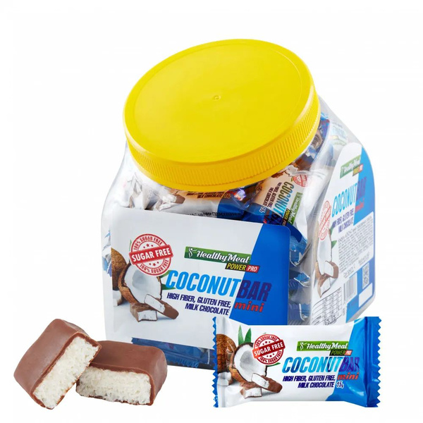 Power Pro Конфеты Coconut Bar Mini 15 г (банка 56 шт) - купить с ...