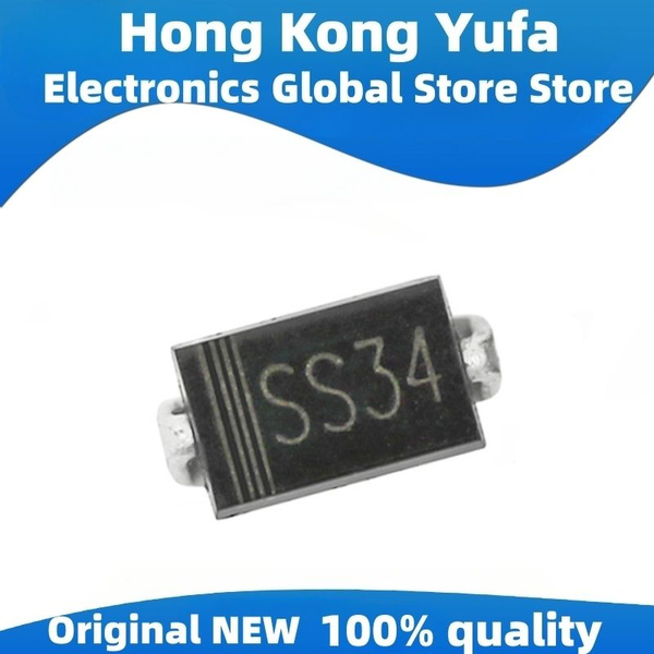 100 шт. 1N5822 SMA SS34 smd do-214ac IN5822 диод Шоттки ss34 - купить с ...