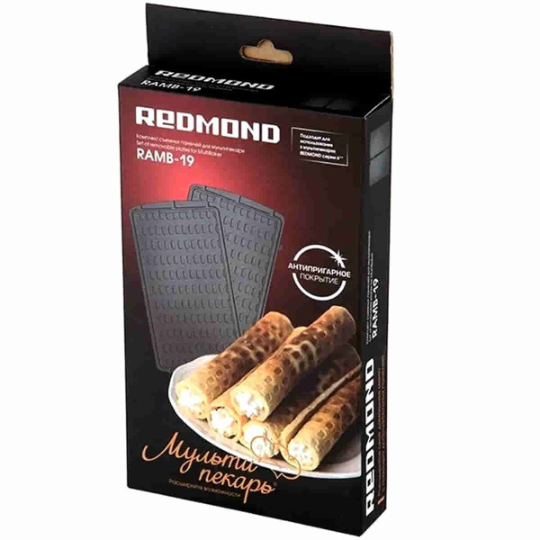 Redmond RAMB-19 панель "тонкие вафли" 2шт (форма для вафельных трубочек ...