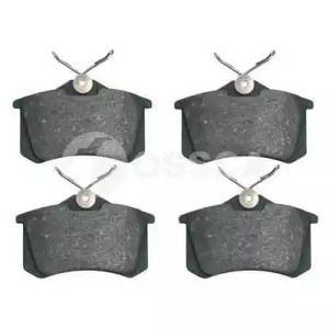 OSSCA 04015 Колодки тормозные дисковые задние без датчика изно для AUDI ...