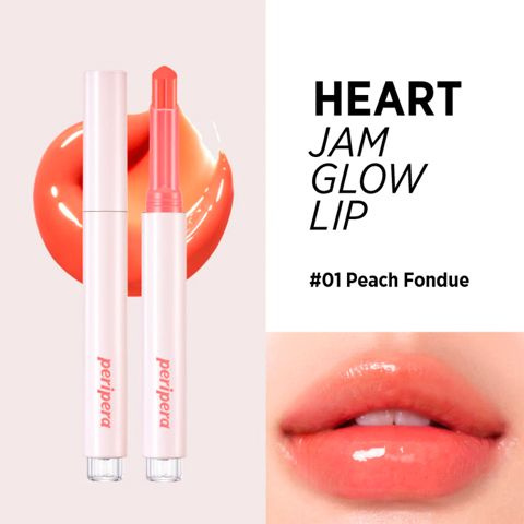 CLIO Губная помада СОЗДАЕТ ЭФФЕКТ СТЕКЛЯННЫХ ГУБ Heart Jam Glow Lip №1 ...