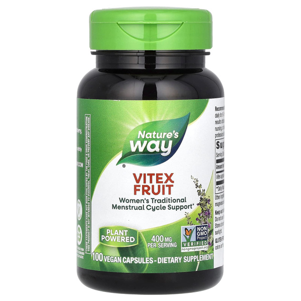 Nature's Way Vitex Fruit, плоды витекса священного, 400 мг, 100 ...