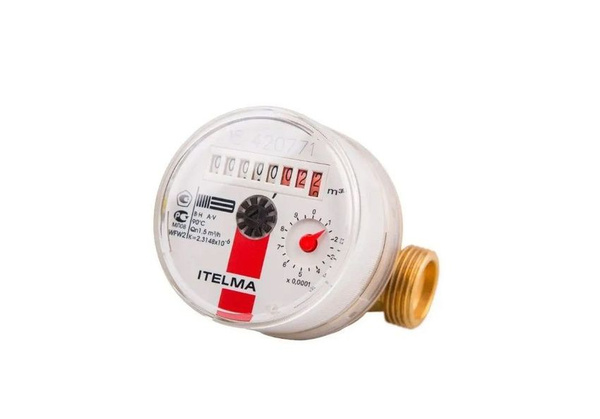 Счетчик горячей воды ITELMA L-80 мм R-L-0-IP54 без комплекта монтажных ...