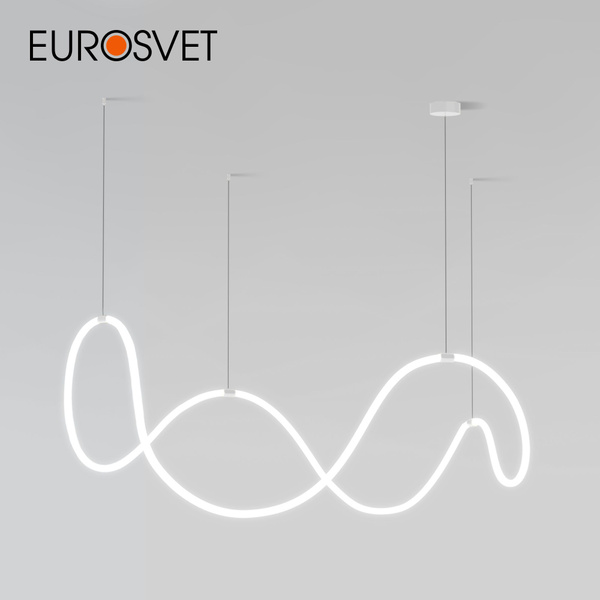 Люстра подвесная светодиодная гибкий неон в современном стиле Eurosvet ...