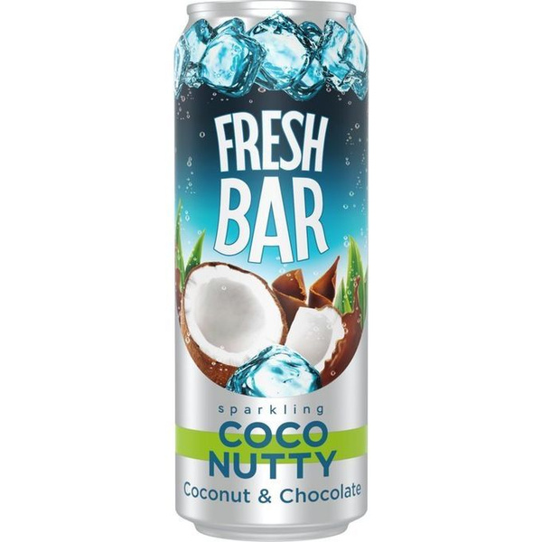 Газированый напиток Fresh Bar Coco Nutty/ Кокос и Шоколад 0,48л 12 штук ...