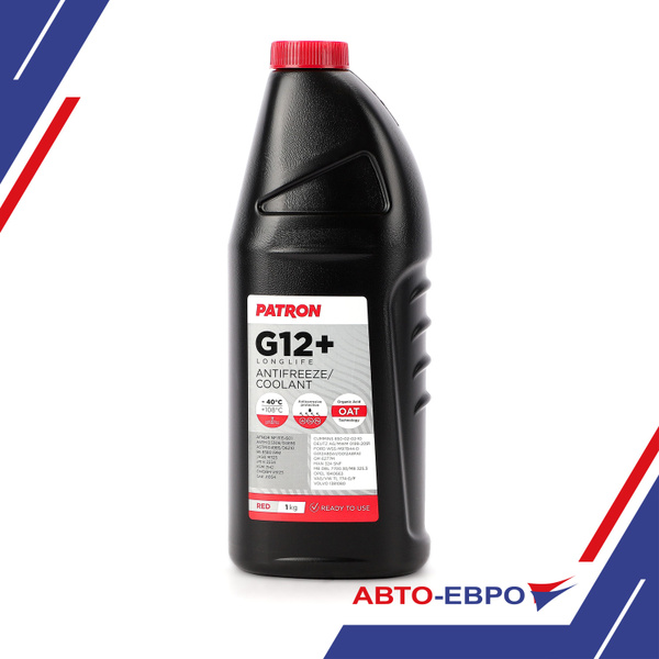 Антифриз PATRON красный G12+ 0.87л. купить по выгодной цене в интернет ...