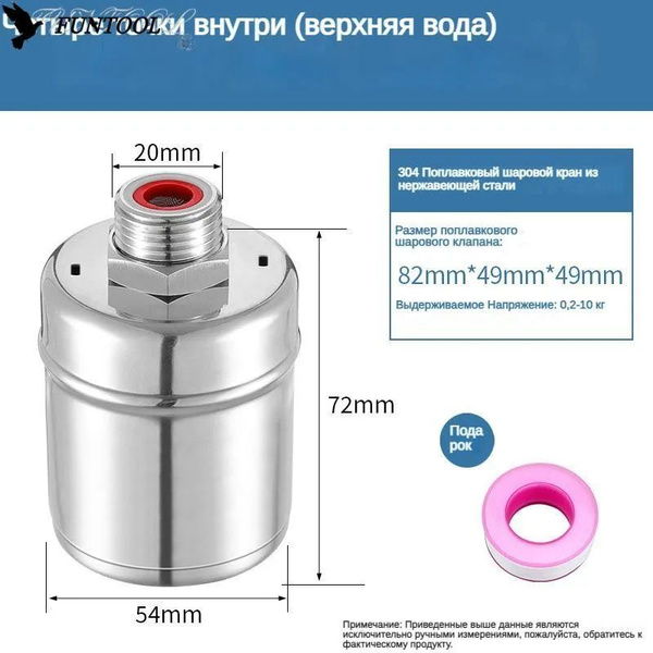 Предохранительный клапан для системы полива;4 очка в воду ...