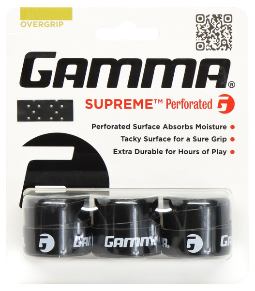 Намотка для теннисной ракетки овергрип Gamma Supreme Overgrip с ...