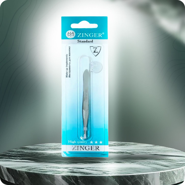 ZINGER пинцет для бровей скошенный 86012-s купить на OZON по низкой ...