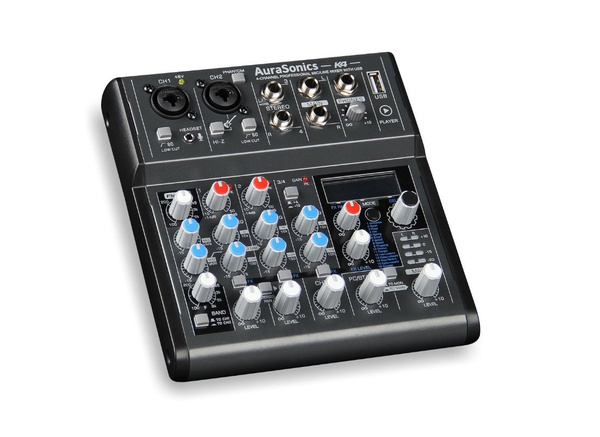 AuraSonics K4 компактный микшерный пульт для стрима, караоке и др ...