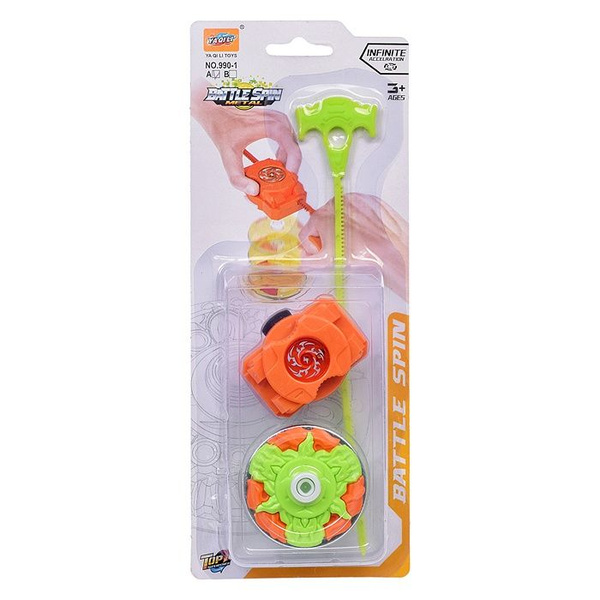 Запускалка Oubaoloon "Battle Spin-2", пластик, от 3 лет (990-1A ...