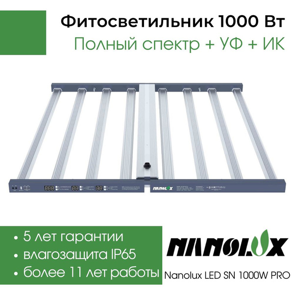 Фито светильник светодиодный Nanolux LED SN 1000W PRO, лампа с полным ...