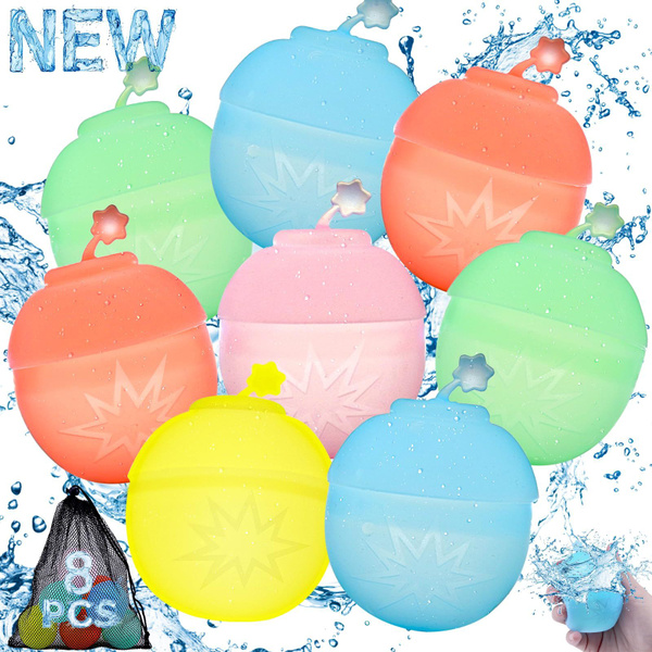8PCS Многоразовые водные силиконовые воздушные шары для детей купить на ...