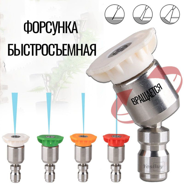форсунки для мойки высокого давления, 1/4 " форсунка быстросъемная ...