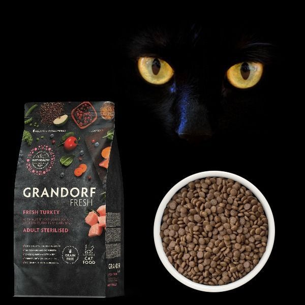 Grandorf FRESH Для взрослых стерилизованных или пожилых кошек, Индейка ...