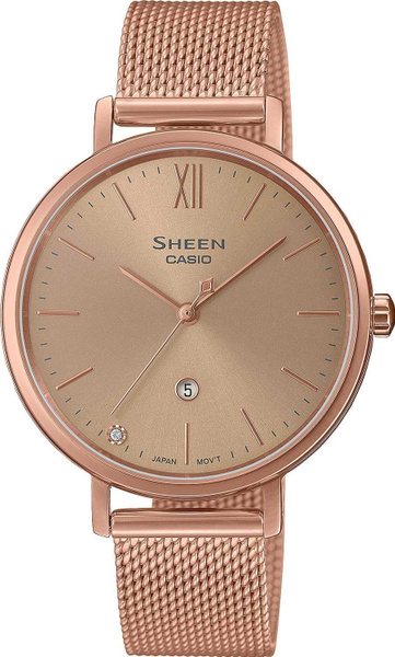 Японские женские наручные часы Casio Sheen SHE-4539PM-5A - купить с ...