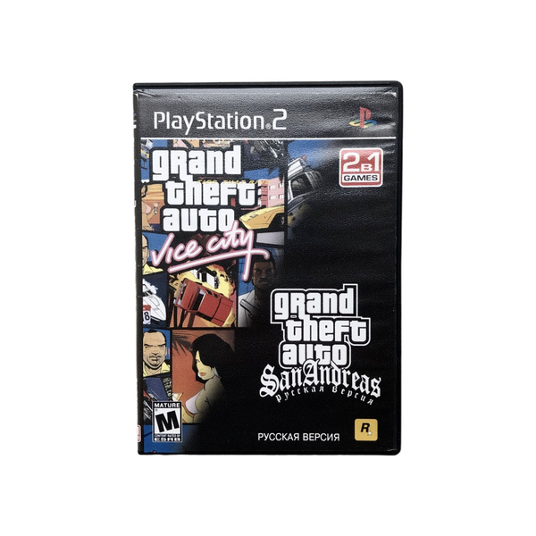 Игра Игра PS 2 DVD Grand Theft Auto (GTA) Vice City & San Andreas ...