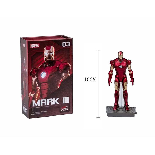 железный человек Фигурка, Iron Man Mark 3,подвижные фигурки,4 inches,ZD ...