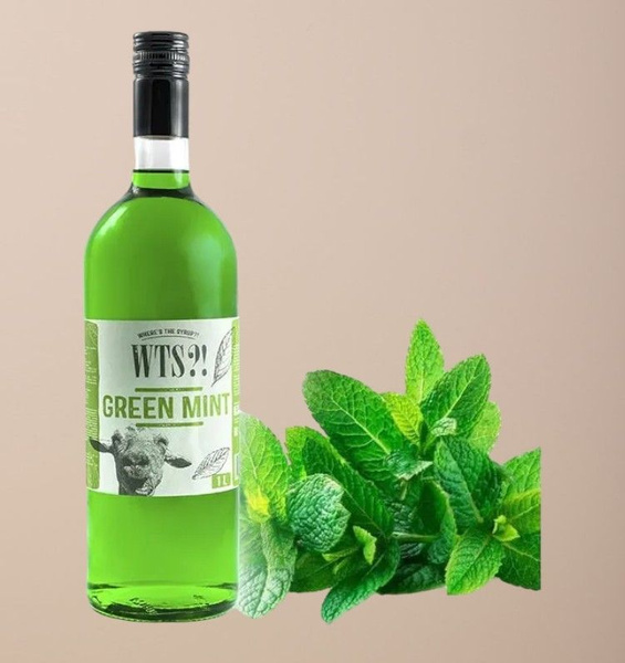 Сироп "WTS?!" Green Mint (Зелёная мята) 1 л. купить на OZON по низкой ...