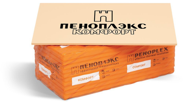 1 шт. Экструзионный пенополистирол XPS ПЕНОПЛЭКС КОМФОРТ 1185х585х20 мм ...
