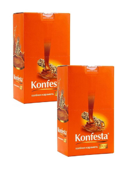 Конфеты KONFESTA DUO с соленой карамелью, 12 шт х 2 упак - купить с ...