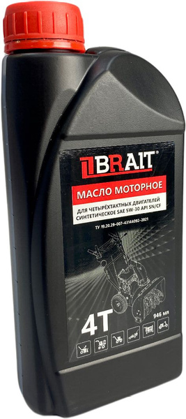 Brait 4-Т SAE 5W-30 API SN/CF Синтетическое моторное масло для ...